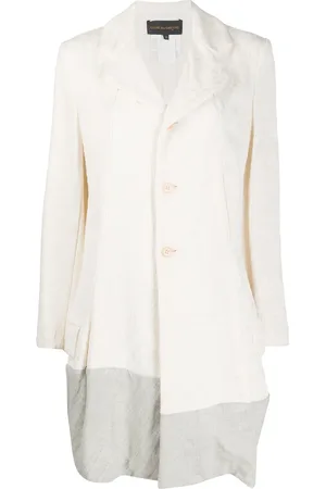 Comme des Garçons 1993 patchwork panel jacquard coat