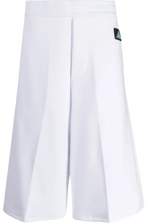 OAMC Logo-patch cotton track shorts