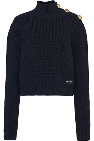 Prada Button-embellished wool jumper
