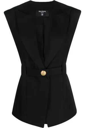 Balmain Sleeveless single-breasted jacket