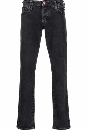 Philipp Plein Mid-rise straight-cut jeans