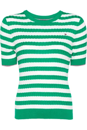 Tommy Hilfiger Striped cable-knit T-shirt