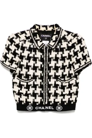 CHANEL 2006 zip up short sleeve jacket