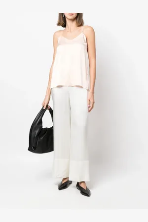 FORTE FORTE Spaghetti-strap silk tank