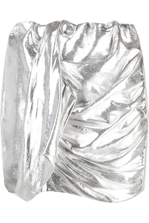 IRO Seiko draped lam?? miniskirt