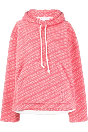 J.W.Anderson Logo-embroidered fleece-textured hoodie