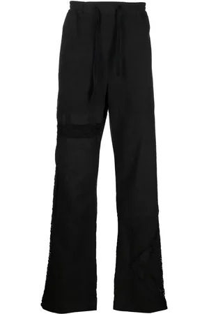 Marine Serre Lace-panel cotton trousers