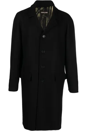 Roberto Cavalli Long single-breasted coat