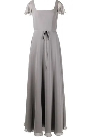 Marchesa Notte Flutter-sleeve bridesmaid gown