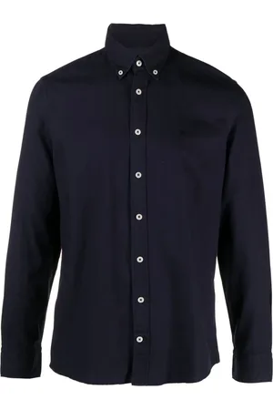 Hackett Logo-embroidered cotton shirt