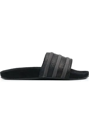 adidas Embossed-logo stripe-detail slides