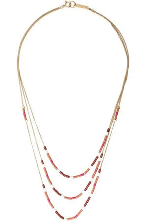 Isabel Marant Bead-detail layered necklace
