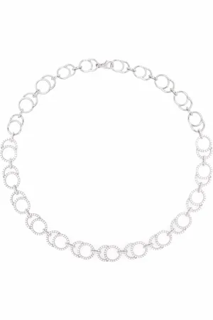 COURBET 18kt recycled white gold CELESTE pav?? laboratory-grown diamond necklace