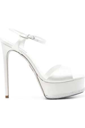 RENE CAOVILLA Anastasia 150mm satin sandals