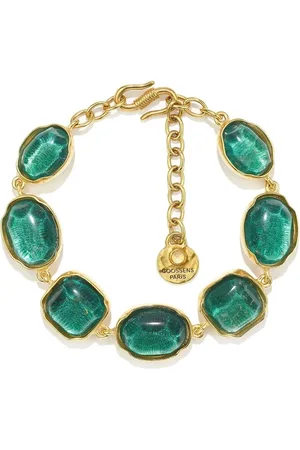 Goossens Cabochons rock crystal bracelet