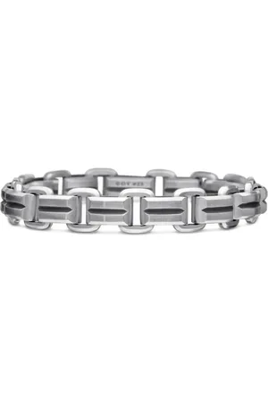 David Yurman Sterling Deco Beveled link bracelet (7.5mm)