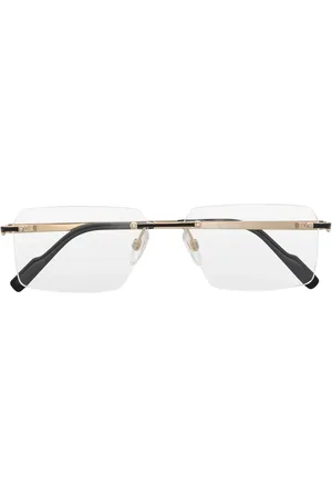 Cazal Metallic panel rectangle glasses