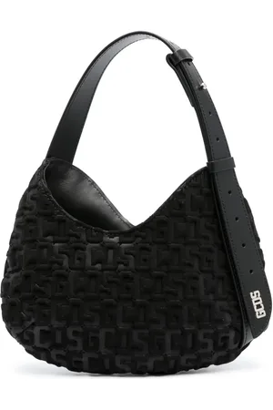 GCDS Comma monogram-embossed small shoulder bag