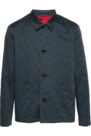 Paul Smith Monogram-jacquard shirt jacket