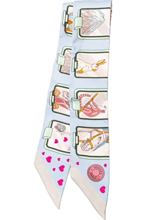 Hermès 20th Century Story Silk Twilly Scarf scarves