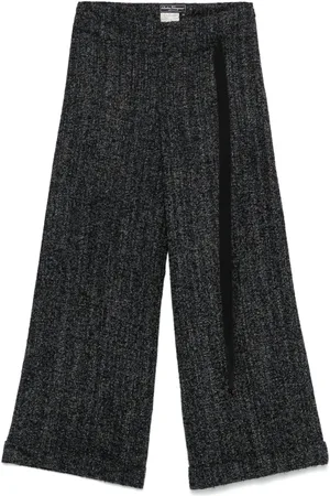 Salvatore Ferragamo 2000s boucl??-design trousers