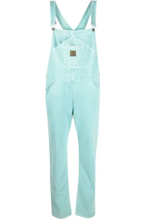 WASHINGTON DEE CEE Logo patch organic cotton dungarees