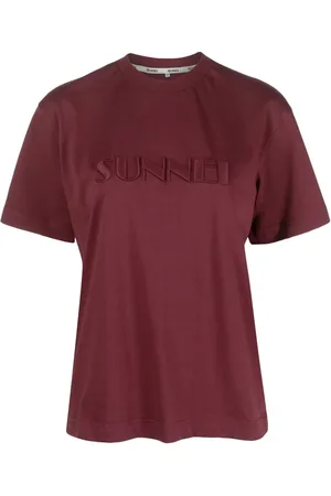 SUNNEI Logo-embroidered cotton T-shirt