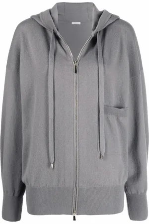 Malo Zip-up cashmere-blend hoodie