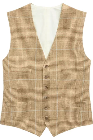 Ralph Lauren Glenplaid checked waistcoat