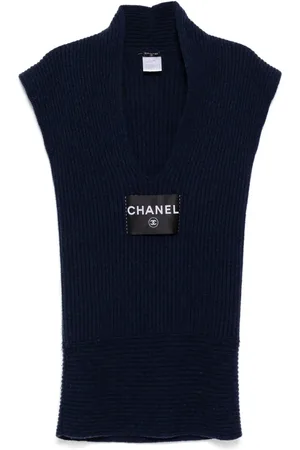 CHANEL 2008 logo sleeveless dress