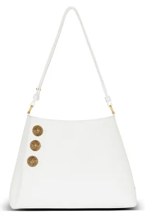 Balmain Emblème leather shoulder bag