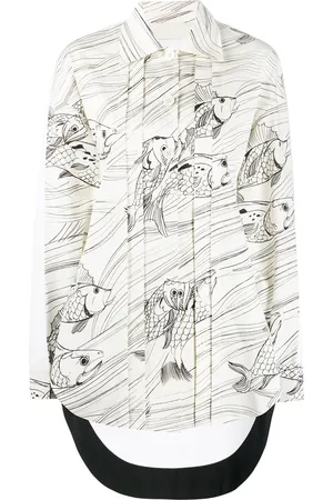 Jil Sander Fish print long sleeve shirt