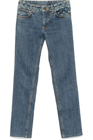LOUIS VUITTON 2006 monogram denim trousers