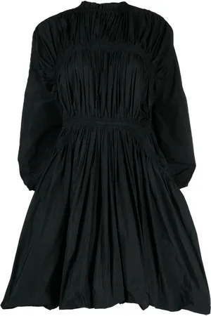 Jil Sander Long-sleeved pleated minidress