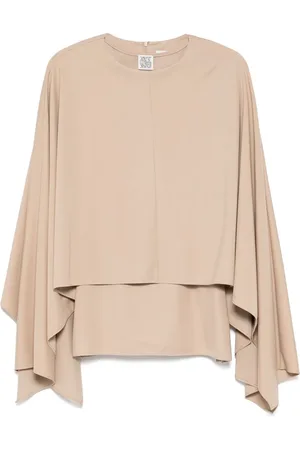 GOEN.J Draped-cape tank top