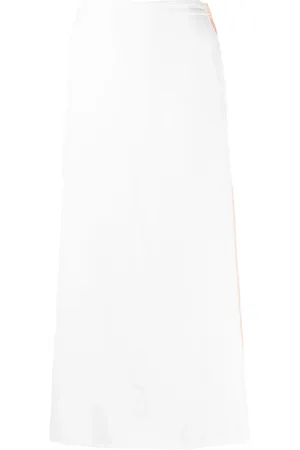 YOHJI YAMAMOTO 2000s logo-tape midi skirt