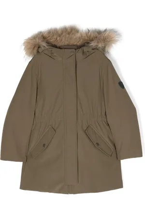 BONPOINT Faux-fur trim hooded coat