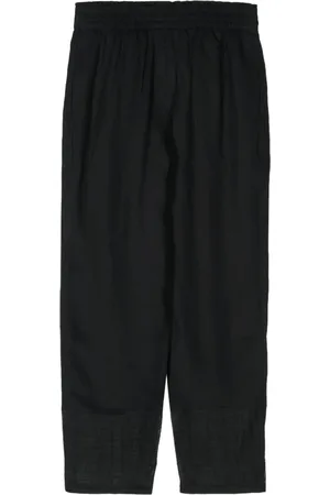 Emporio Armani Linen tapered-leg trousers