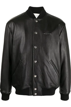 1017 ALYX 9SM Logo-print pebbled leather jacket