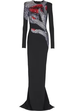 Balmain High neck maxi dress