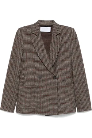 Harris Wharf London Houndstooth-patterned blazer