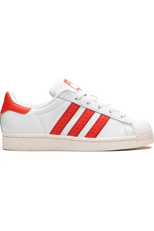 adidas Superstar "Cloud /Bright Red" sneakers