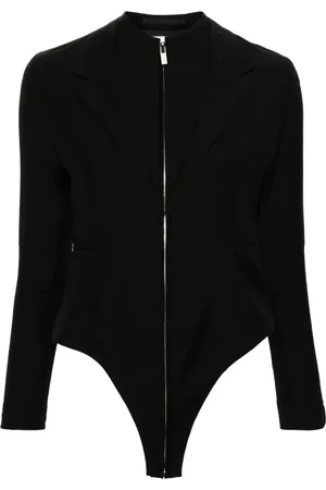 NOIR KEI NINOMIYA Pintuck-detailing tailored bodysuit