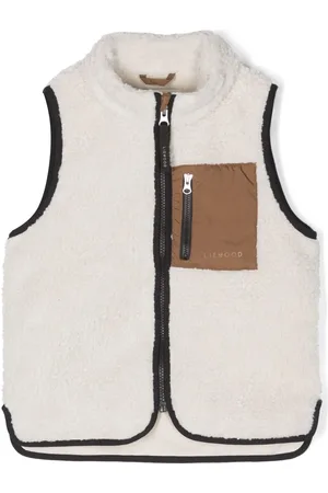 Liewood Logo-print faux shearling gilet