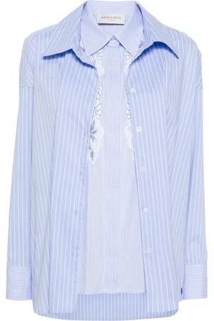 Ermanno Firenze Layered striped shirt