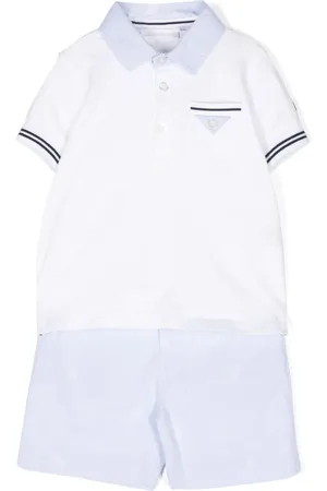 PATACHOU Embroidered cotton shorts set