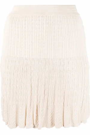 Alaïa 1990s cable knit miniskirt