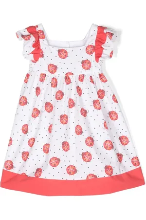 PATACHOU Ladybug-print A-line dress