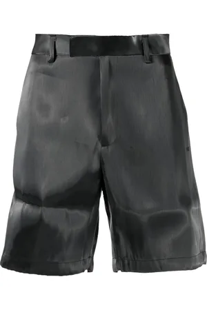 HELIOT EMIL Liquid Metal bermuda shorts