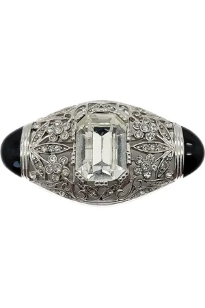 Givenchy 1990s Art Deco brooch